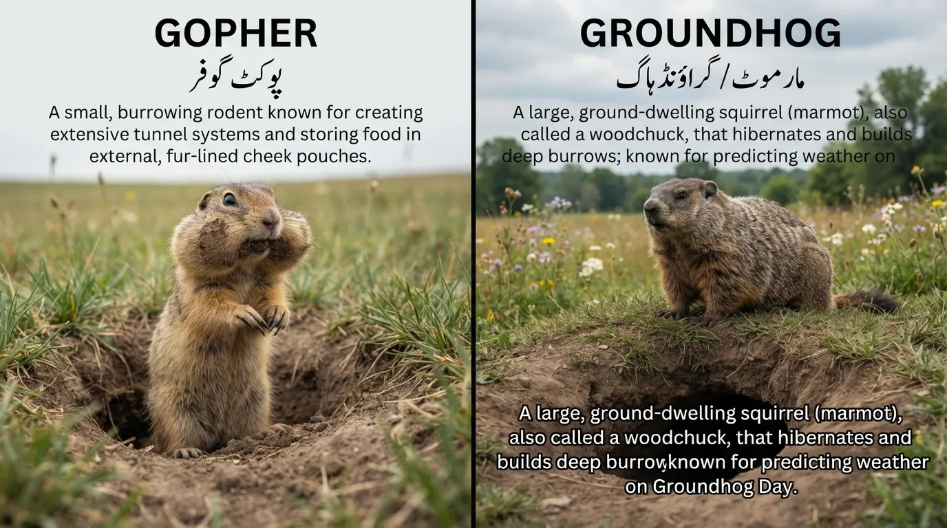 gopher or groundhog